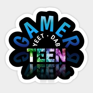 Yeet Dab Teen - Gaming Gamer Abstract - Video Game Lover - Graphic Sticker